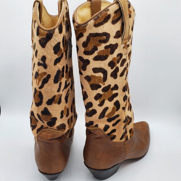 Seychelles Pointed Toe Leopard Print Western Cowgirl Boot, Size 6.5 - Picture 4 of 10